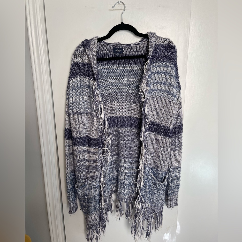 American Eagle Outfitters | Cardigan Sweater Boho Blue